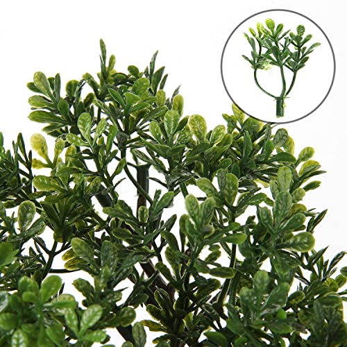 U/S Bonsai Tree, Fake Plants Ceramic Potted Tree Artificial Japanese Cedar Bonsai Tree Decoration for Home Desk Office Bathroom Kitchen Farmhouse Indoor/Outdoor (Bonsai Tree