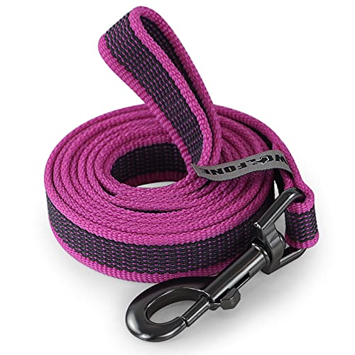 Wolfone 1.5m Pink Lightweight Training Dog/Cat Lead， Non-Slip Latex Silk Daily Dog/Cat Lead for Large Medium Small Dog/Cats