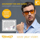 PRiSMA - Freiburg PRO99 99% Blue Light Filter Glasses - Men and Women - for Work PC and TV - Reduce Eye Strain - Sleep Better