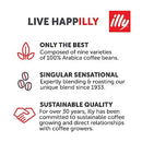 illy Intenso Roast Whole Coffee Beans, 250g