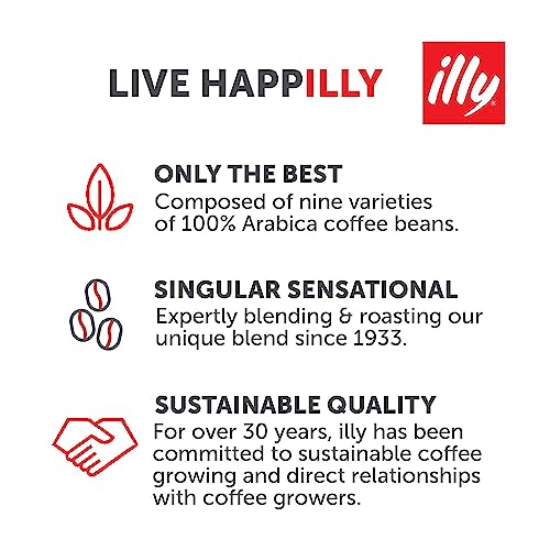 illy Intenso Roast Whole Coffee Beans, 250g