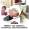 Cabinet Door Bumpers X-PROTECTOR - Premium Cabinet Bumpers 100 pcs 12.5 mm Sound Dampening Door Bumper & Glass table top Bumpers! Best Rubber Bumpers! Glass & Surface protection with our Furniture Bumpers!