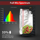 BLACK ORCHID Grow Tent Kit Complete 100W UFO LED Grow Light 60x60x160 cm Full Spectrum Indoor Grow Tent Kit Hydroponics Grow Tent Setup Kit Grow House
