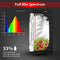 BLACK ORCHID Grow Tent Kit Complete 100W UFO LED Grow Light 60x60x160 cm Full Spectrum Indoor Grow Tent Kit Hydroponics Grow Tent Setup Kit Grow House