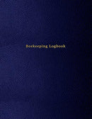 Beekeeping Logbook: Beehive inspection and maintenance log book for advanced beekeepers | Blue leather print design cover