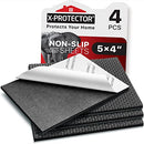 Non Slip Furniture Pads X-PROTECTOR – 4 PCS Furniture Grippers 4x5 for Appliances - Ideal Self-Adhesive Rubber Feet for Furniture Feet – Non Skid Furniture Pads Floor Protectors!