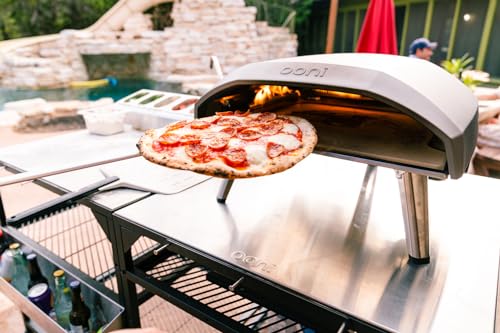 Ooni Pizza Turning Peel – Long Handle Lightweight Metal Pizza Peel for Making Homemade Pizza – Ooni Outdoor Pizza Oven Accessories