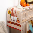 Fall Decoration Linen Table Runner, Fall Harvest Vintage Kitchen Dining Table Decoration for Indoor Outdoor Home Party (Fall 72x13 ZR)