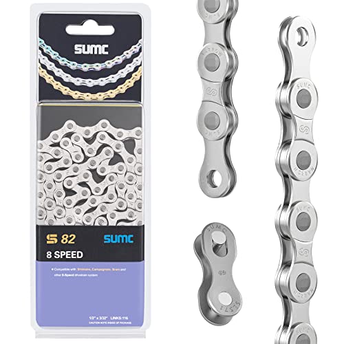 6/7/8/9/10/11/12 Speed Bike Chains, Lightweight Durability Bicycle Chains for Road Mountain Bike with Quick Link Connector