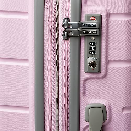 Samsonite Freeform Hardside Expandable with Double Spinner Wheels, Pink Rose, Carry-On 21-Inch, Freeform Hardside Expandable with Double Spinner Wheels