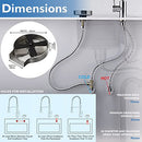 Decaura Metal Glass Rinser Automatic Bottle Cleaner Coffee Cup Washer for Kitchen Sink(Brushed Nickel)