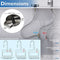 Decaura Metal Glass Rinser Automatic Bottle Cleaner Coffee Cup Washer for Kitchen Sink(Brushed Nickel)