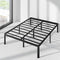 Zinus Van Queen Bed Frame 40cm Metal Bed Base | Steel Slat Mattress Support | Bedroom Furniture, Black