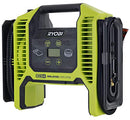Ryobi Portable air Compressor for Car Tires, 12V DC Air Compressor tire inflator Pump, 150 PSI with Emergency LED Flashlight for Car, Motorcycles, Bicycles,Inflatables