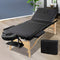 Zenses Massage Table 75cm Portable 3 Fold Wooden Beauty Bed Black