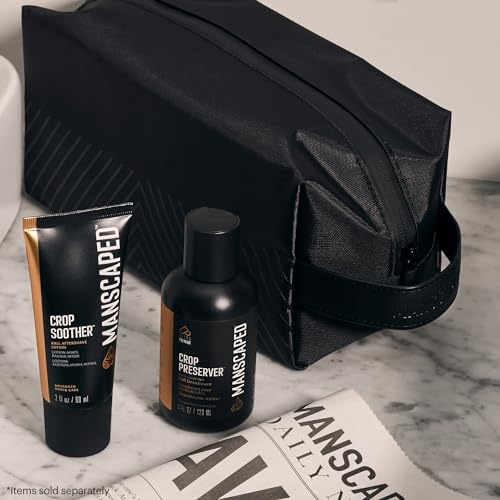 MANSCAPED™ The Shed 2.0 Toiletry Bag, Premium Quality Men's Travel Bag, Stylish Organization and Hassle-Free On-The-Go Dopp Kit, Water-Resistant to Protect Your Grooming Tools & Accessories