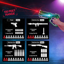 Play22 Laser Tag Sets Gun Vest - Infrared Laser Tag Set 4 Guns 4 Vests - Laser Tag Gun Toys for Indoor Outdoor - Laser Tag Game Set Best Gift Boys Girls - Original