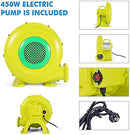 FBSPORT Inflatable Bounce House, Water Slide Park Slide Bouncer with Ball Shooting, Climbing Wall, Jumping and Splash Pool, Kids Bouncy Castle with 450W Air Blower for Outdoor Backyard