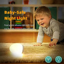 ZCMLED Egg Night Light for Baby, Nursery Lamp with 8 Colors Changing Mode & Dimming Function,Warm White Baby Sleeping,Rechargeable Baby Night Light with 1 Hour Timer&Touch Control, Up to 100H