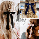 10PCS Bow Hair Tie Velvet Hair Ribbon Elastics Hair Scrunchies Long Ponytail Holder Hair Bow Bands Rope Accessories for Women Girls