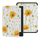 OLAIKE Case for All-New 6.8" Kindle Paperwhite (11th Generation- 2021 Release) - PU Leather Cover with Auto Wake/Sleep - Fits Amazon Kindle Paperwhite Signature Edition, Yellow Flowers