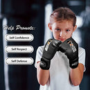 Inflatable Punching Bag Combo Kit for Kids Complete with Boxing Gloves and a Pump. Boxing Bag for immediate Bounce Back for Practicing Mixed Martial Arts, Boxing, Taekwondo, Judo, Karate. (Black)