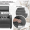JUMMICO Recliner Chair Adjustable Home Theater Single Fabric Recliner Sofa Furniture with Thick Seat Cushion and Backrest Modern Living Room Recliners (Grey)