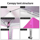 10x10 Pop Up Canopy Tent with Sidewalls Pink Outdoor - Portable Adjustable Instant Gazebo Party Tent, Carrying Bag