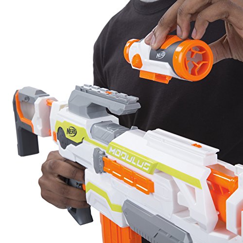 NERF Modulus - ECS 10 Motorised Blaster Inc 10 Elite Darts & Accessories - Kids Toys & Outdoor Play - Ages 8+