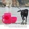 ZENVALY Dog Waste Bag Dispenser, Portable Waste Bag Dispenser for Hanging Dog Waste Bags, Bag Dispenser for Attaching to the Dog Lead with 1 Roll, Leak-proof Dog Waste Bags, Pink