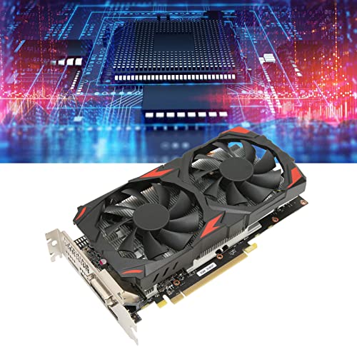 Graphics Card, RX 580 8GB GDDR5 256bit Gaming Graphics Card with 2 Cooling Fans, 16 PCI Express 3.0 Computer Graphics Card for Gaming PC, 7000MHz Core Frequency