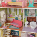 KidKraft Poppy Wooden Dolls House with Furniture and Accessories Included, 3 Storey Play Set for 30 cm/12 Inch Dolls, Kids' Toys, 65959