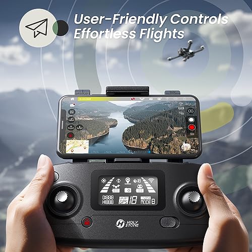 Holy Stone HS720E GPS Drone with 4K EIS UHD 130 FOV Camera for Adults Beginner, FPV Quadcopter with Brushless Motor, 2 Batteries 46 Min Flight Time, 5GHz Transmission, Smart Return Home, Follow Me
