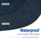 JTX Placemats Set of 2 Round Leather Placemats for Dining Table Heat-Resistant Non-Slip Washable Insulation Place Mats for Kitchen Nordic Style Placemats (Blue)