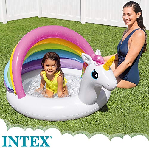Intex Unicorn Baby Pool, Green, Pink, yellow