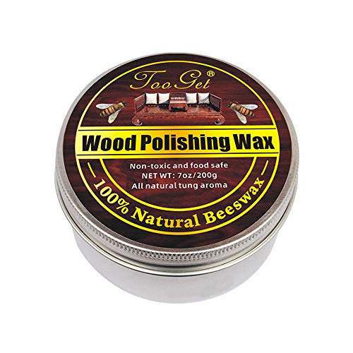 TooGet Wood Seasoning Beeswax Furniture Polish & Restoration Care Beeswax, Suit for Woods & Furniture, Bamboo, Wooden Surfaces, Wood Polish Protection - 7OZ