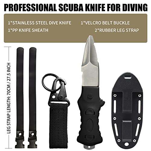 SKYSHARK Scuba Dive Knife, Stainless Steel Knife Diving Knife