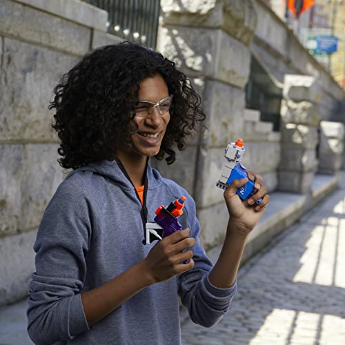 Nerf MicroShots Minecraft Ender Dragon and Elder Guardian Mini Blaster 2-Pack, 4 Nerf Elite Darts, Pull to Prime Handle, Amazon Exclusive