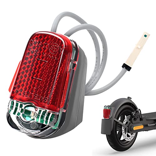 MaxEarn LED Rear Light, IPX4 Waterproof Red/White Flashing Mudguard Rear Lights, Electric Scooter Replacement Accessories for Electric Scooter Segway Ninebot Max G30 G30D G30e G30LP G30LE