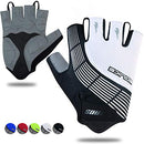 Souke Sports Cycling Bike Gloves Padded Half Finger Bicycle Gloves Shock-Absorbing Anti-Slip Breathable MTB Road Biking Gloves for Men/Women