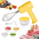 【2in1】Food Choppers,Hand Mixers Electric Whisk Handheld,Electric Beater,Portable Electric Whisk,Cordless Hand Whisk,Electric Garlic Chopper,Handheld Food Processors