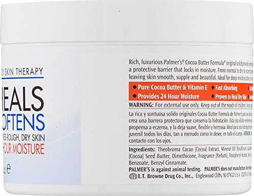 Palmer's Cocoa Butter Formula Daily Skin Therapy Solid Lotion with Vitamin E, Body Moisturizer for Extremely Dry Skin, Softens and Soothes, 7.25 Ounces (Pack of 3)