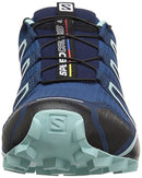 Salomon Women's Speedcross 4 Trail Running Shoes, Poseidon/Eggshell Blue/Black, 7 UK/8.5 US