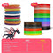 Laiaouay 25 Colors Filament Refills, 1.75mm Premium Filament for 3D Printer/, Each Color 16 Ft