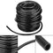 Joyzan Garden Watering Tube, I.D 4mm/O.D 7mm Blank Distribution Tubing Drip Irrigation Hose Water Tube Line Heavy Duty Supply Pipe DIY for Lawn Agriculture Hydroponics Misting System Automatic Black