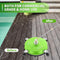 14" Pressure Washer Surface Cleaner with 4 Wheels - Coated Green Stainless Steel Surface Cleaner for Pressure Washer Attachment for Concrete, Patio, Sidewalk, Deck and Driveways - PWS14G