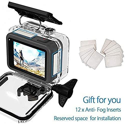 FitStill 60M/196FT Waterproof Case for Go Pro Hero 12/ Hero 11/ Hero 10/ Hero 9 Black, Protective Underwater Dive Housing Shell with Bracket Accessories for Go Pro Hero 12/11/10/9 Black Action Camera