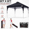 ABCCANOPY Outdoor Pop up Canopy Tent 8x8 Camping Sun Shelter-Series, Black