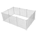 Floofi Small Pet Dog Cat Playpen Fence Indoor Outdoor Foldable Animal Enclosure 1 Door and 9 Panels White