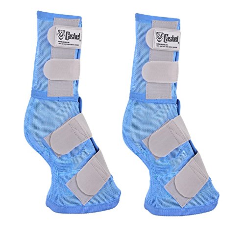 Cashel Crusader Horse Protection Fly Leg Guards Designer Style Set of Four Blue Horse